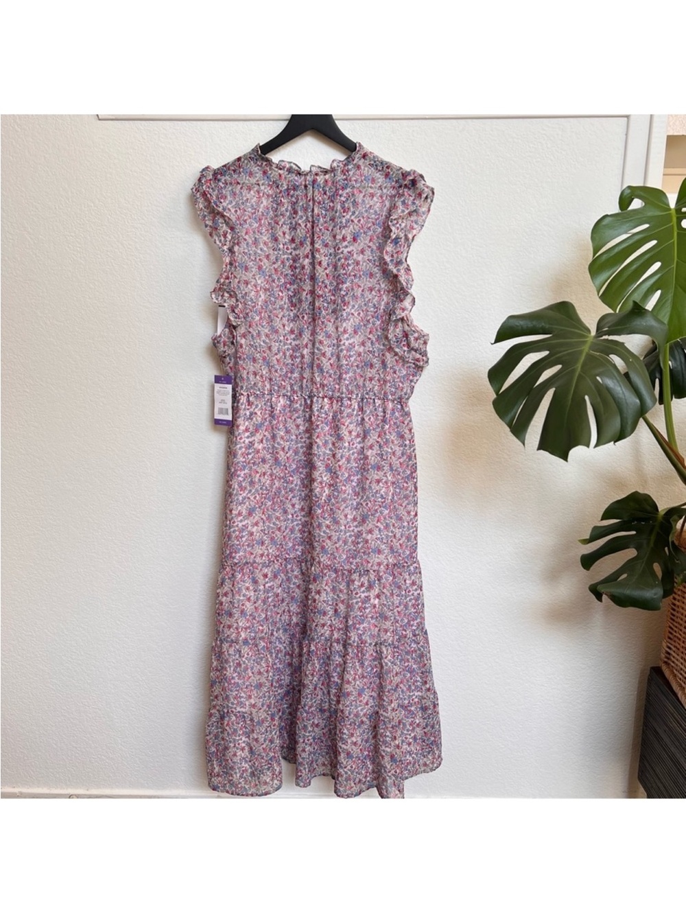 BB Dakota by Steve Madden Canyon Moon Blue and Pink Floral Dress XXL - Picture 3 of 13